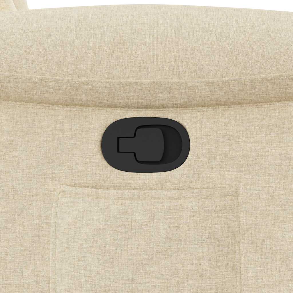 lænestol stof cremefarvet