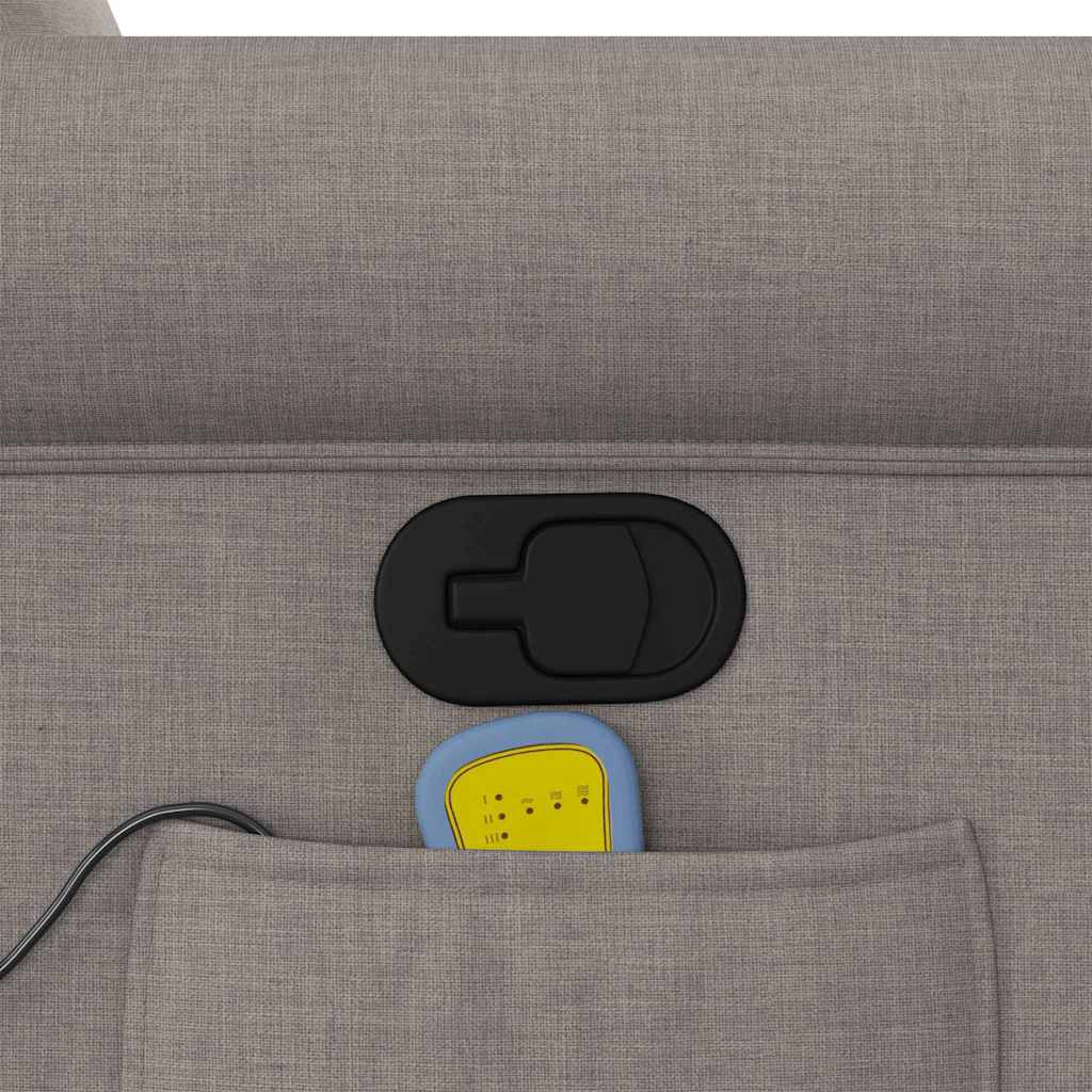 massagestol stof gråbrun