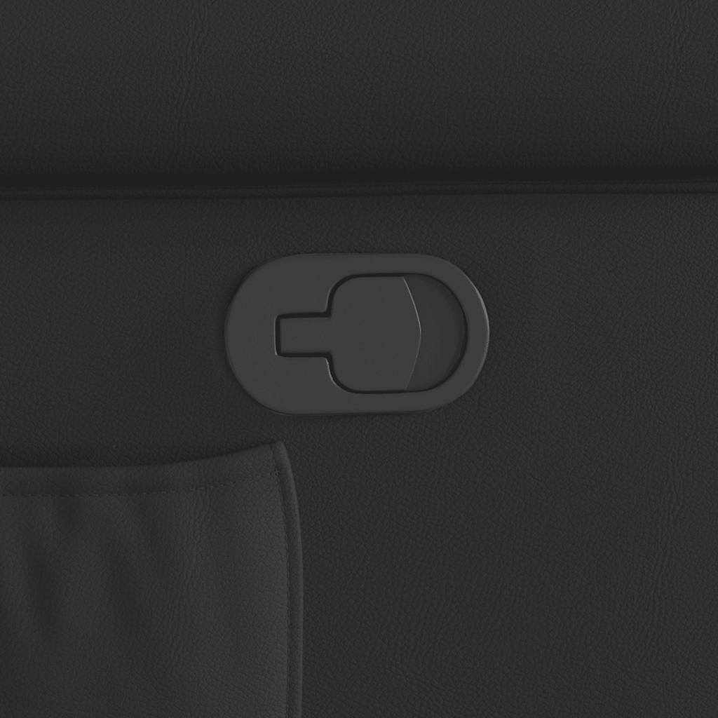 lænestol kunstlæder skinnende brun