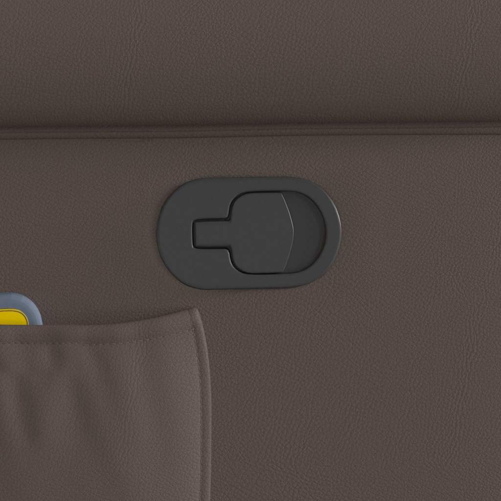 massagestol kunstlæder blank brun