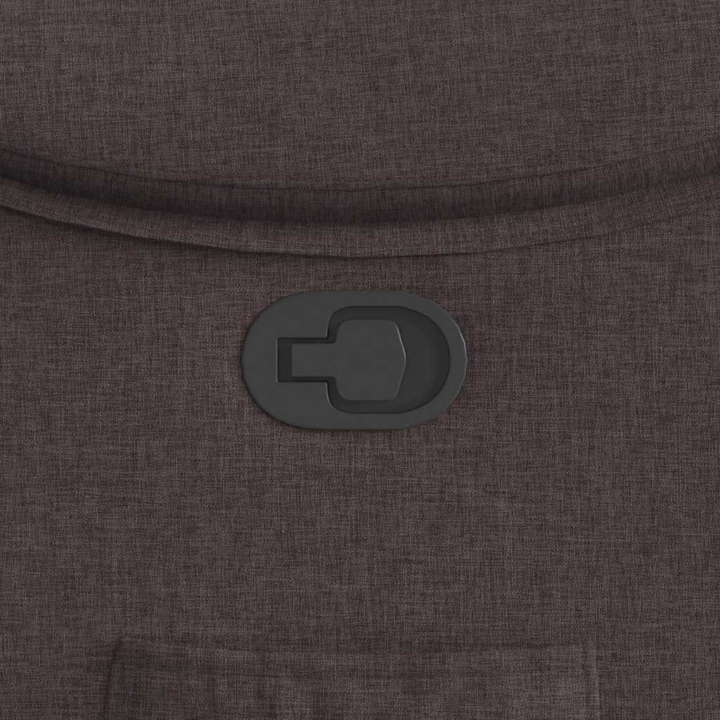 lænestol stof mørkebrun