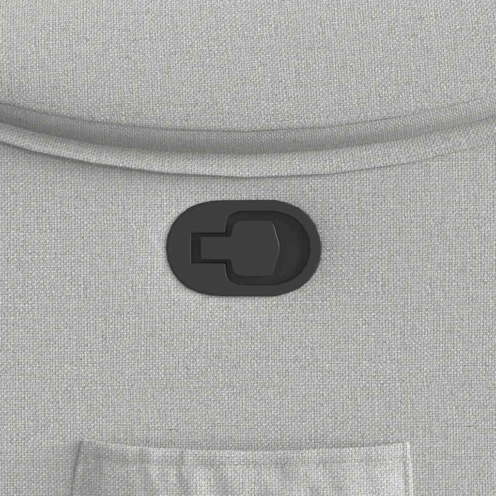 liggestol stof skygrå