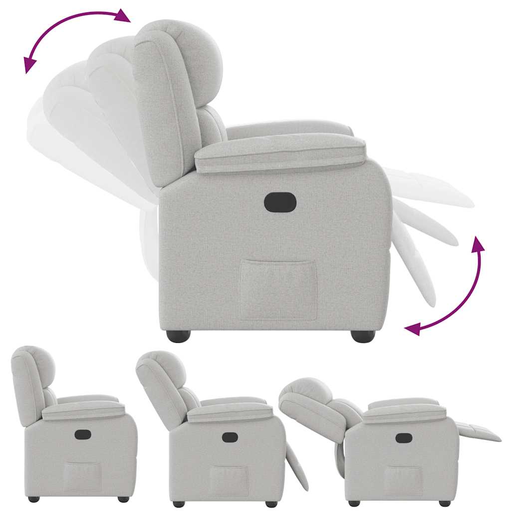 liggestol stof skygrå