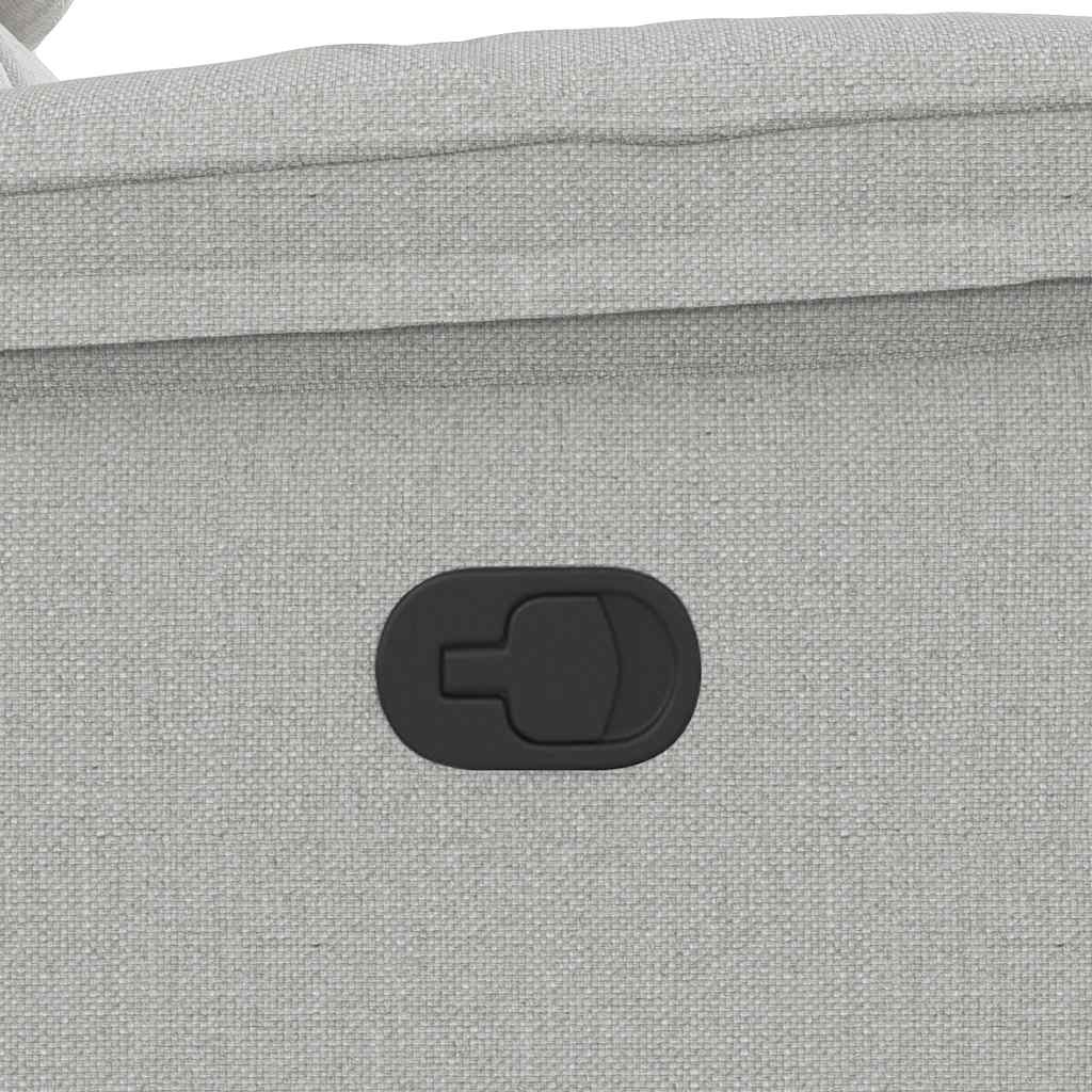 massagestol stof skygrå