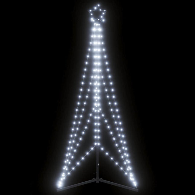 LED-juletræ 363 LED'er 182 cm koldt hvidt lys
