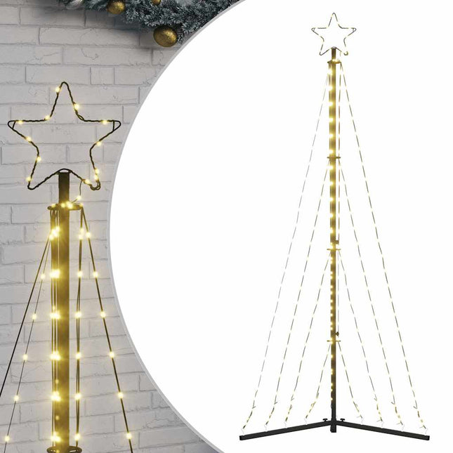 LED-juletræ 339 LED'er 182 cm varmt hvidt lys