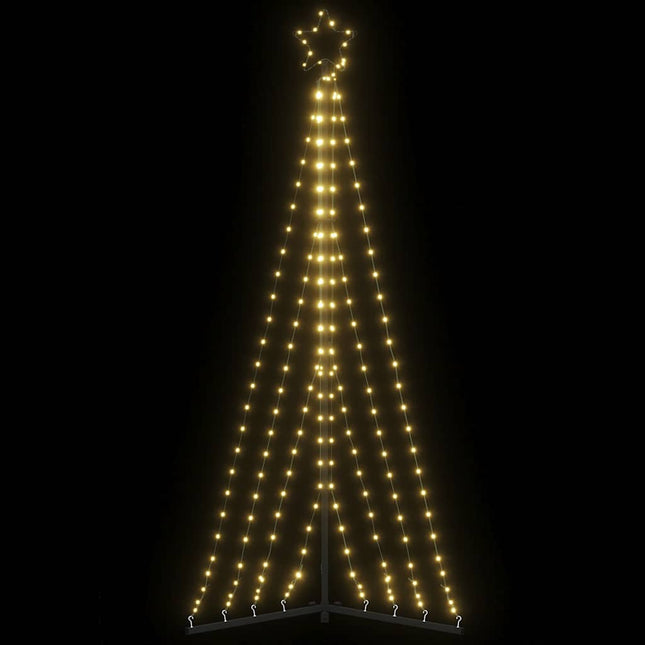 LED-juletræ 339 LED'er 182 cm varmt hvidt lys