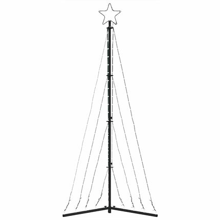 LED-juletræ 339 LED'er 182 cm koldt hvidt lys