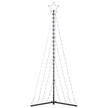 LED-juletræ 339 LED'er 182 cm koldt hvidt lys