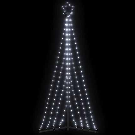 LED-juletræ 339 LED'er 182 cm koldt hvidt lys