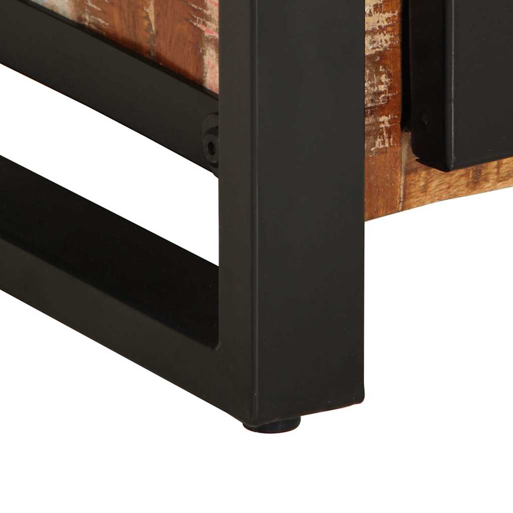 skænk flerfarvet 55x35x70 cm massivt genbrugstræ