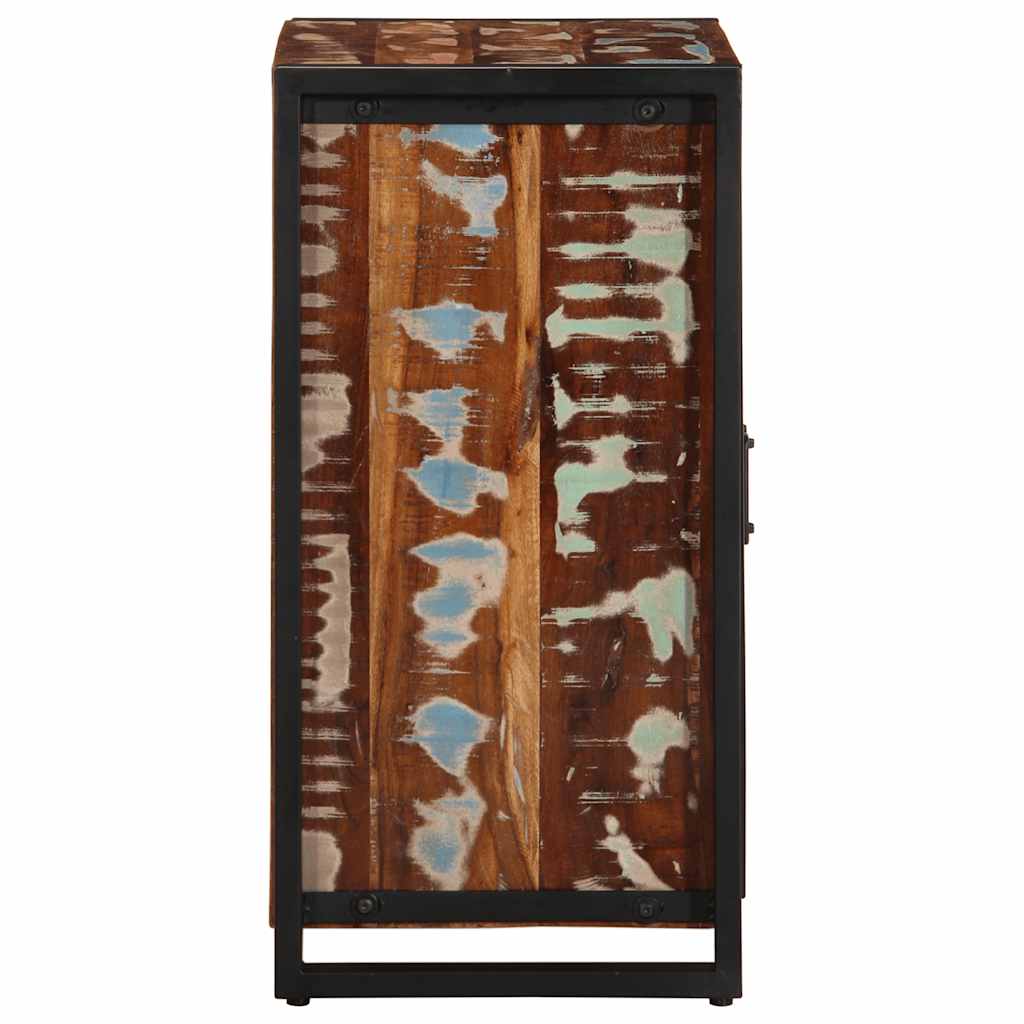 skænk flerfarvet 55x35x70 cm massivt genbrugstræ