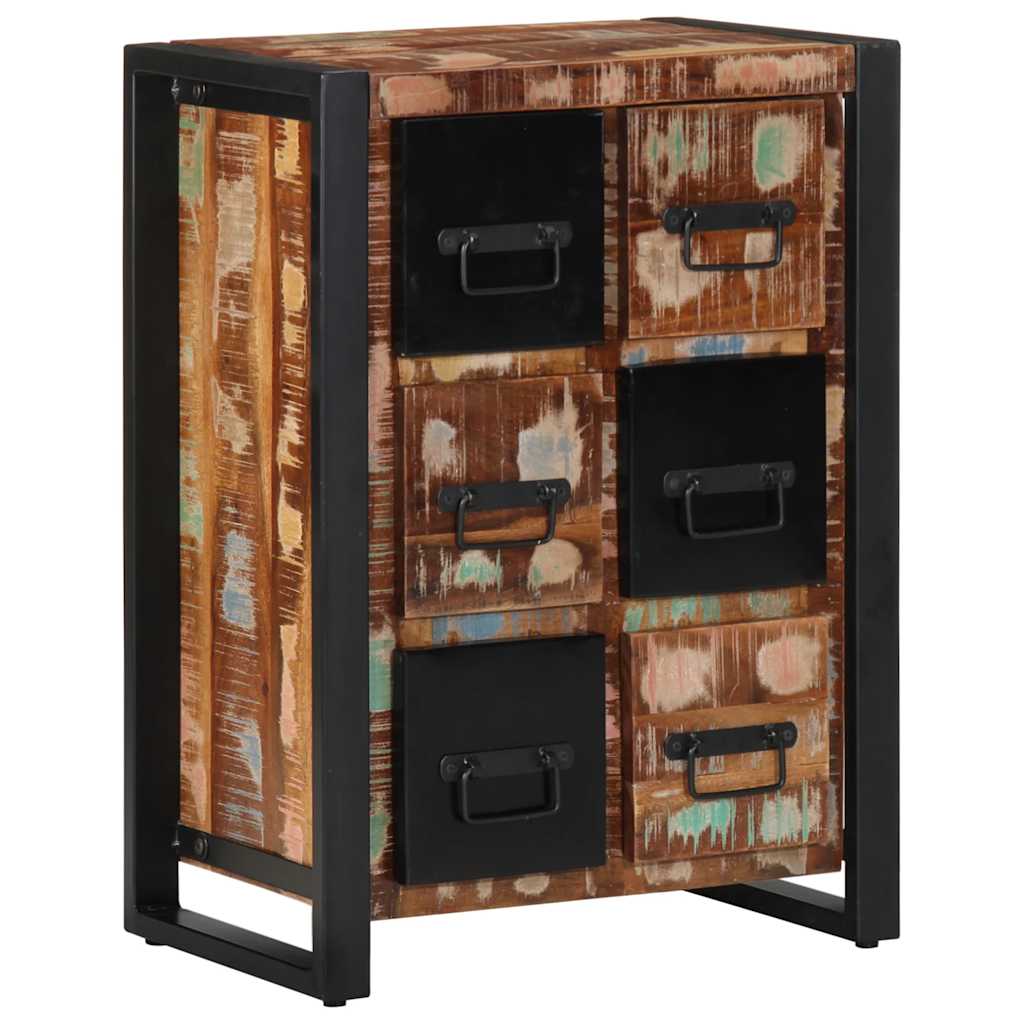 skænk 50x35x70 cm massivt genbrugstræ