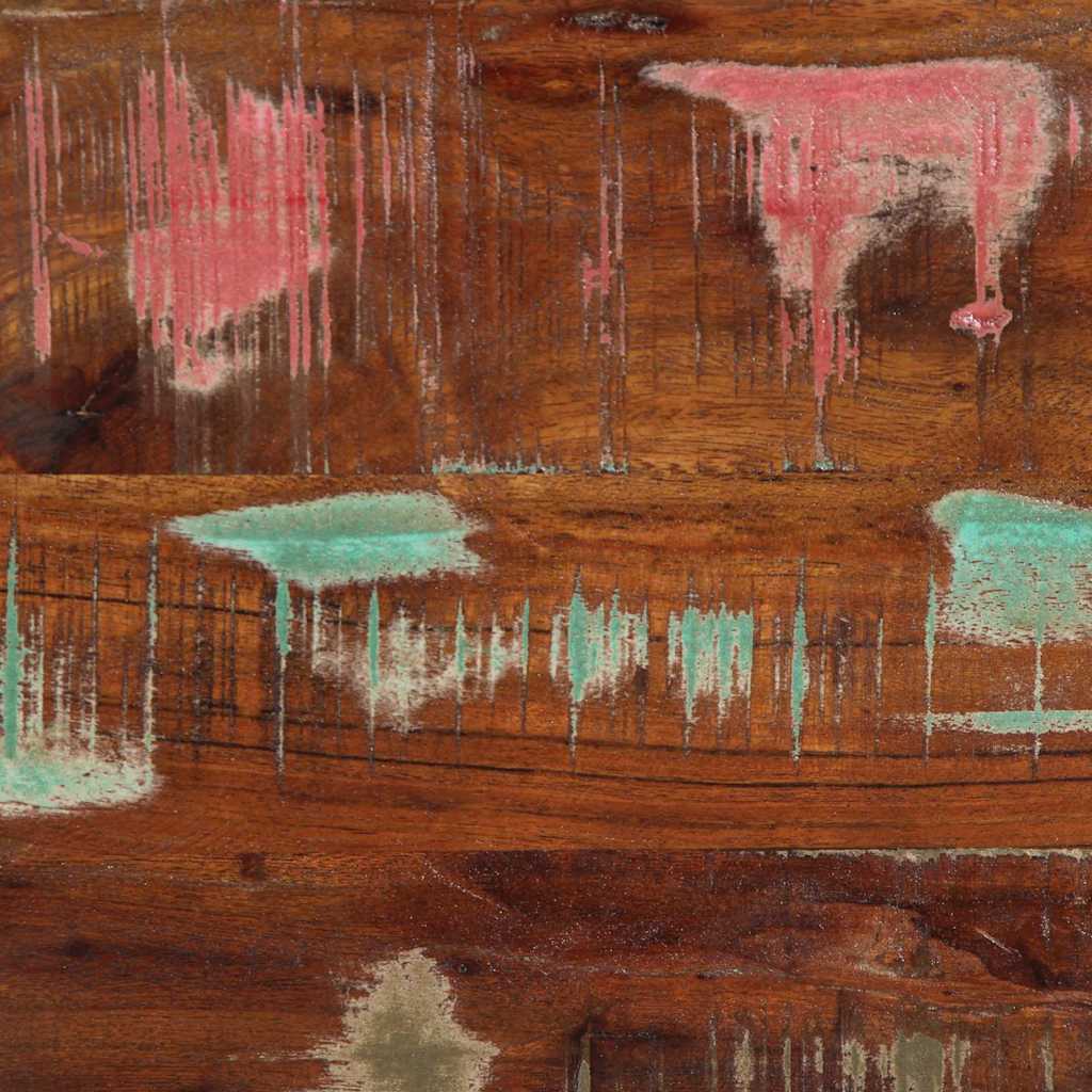 tv-bord 100x30x25 cm massivt genbrugstræ