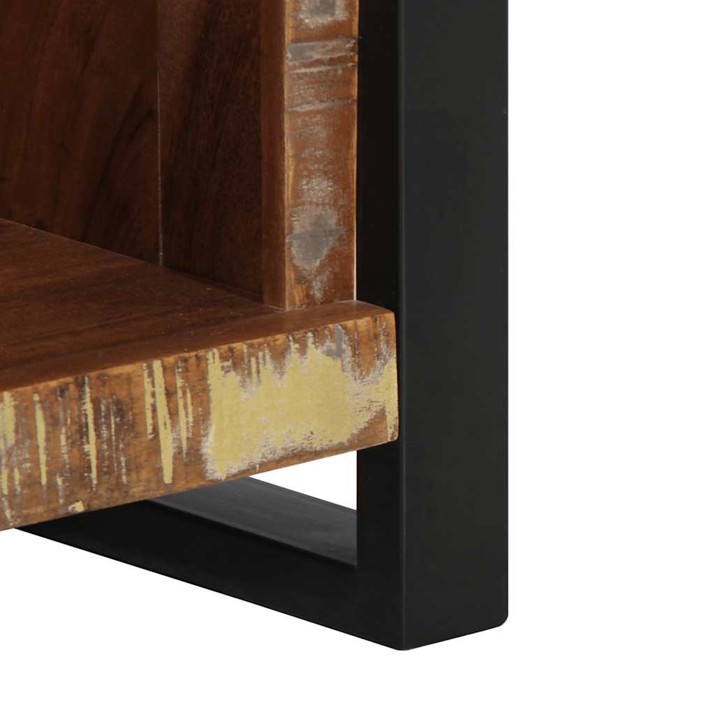 sengebord 40x30x80 cm massivt genbrugstræ