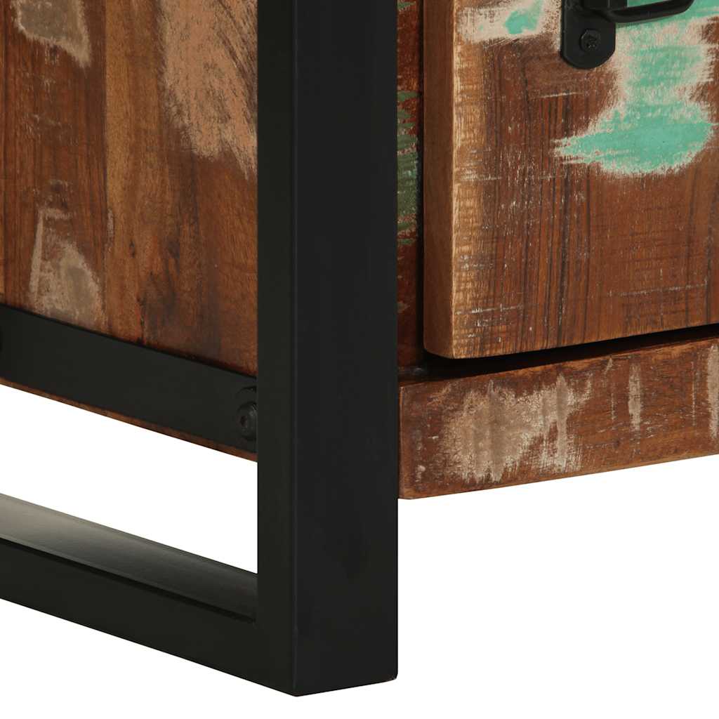 badeværelsesskab 40x30x90 cm massivt genbrugstræ