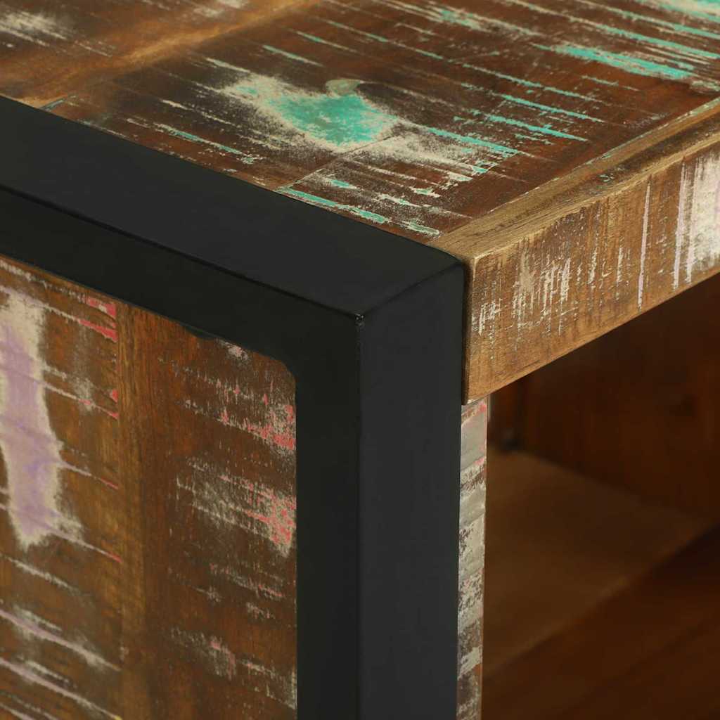 Væg Cube med opbevaring Brun 55 x 35 x 40 cm Solid genbrugs træ