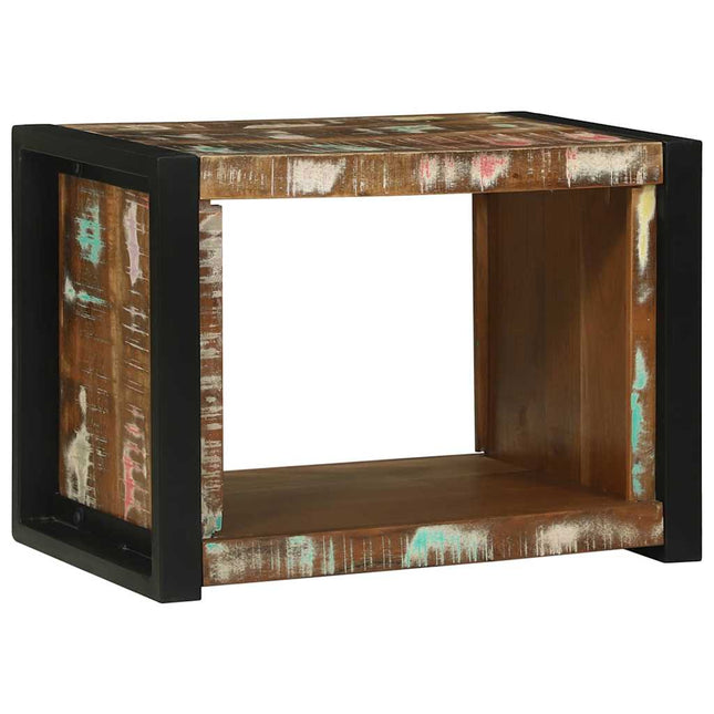Væg Cube med opbevaring Brun 55 x 35 x 40 cm Solid genbrugs træ