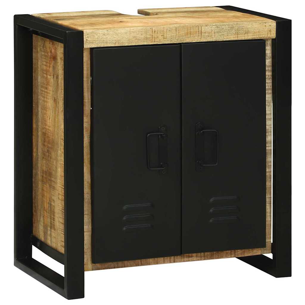 Vaskeskab med hylde Brun 55 x 35 x 60 cm Massivt mangotræ