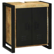 Vaskeskab med hylde Brun 55 x 35 x 60 cm Massivt mangotræ