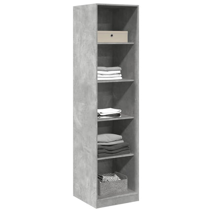 klædeskab 50x50x200 cm konstrueret træ betongrå