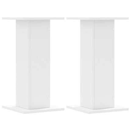 plantestativer 2 stk. 30x30x60 cm konstrueret træ hvid