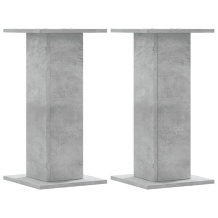 plantestativer 2 stk. 30x30x60 cm konstrueret træ betongrå