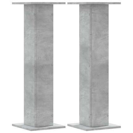 plantestativer 2 stk. 30x30x95 cm konstrueret træ betongrå