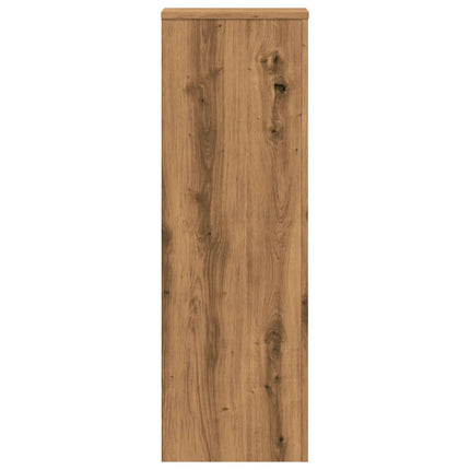plantestativer 2 stk. 33x33x100 cm konstrueret træ egetræsfarve