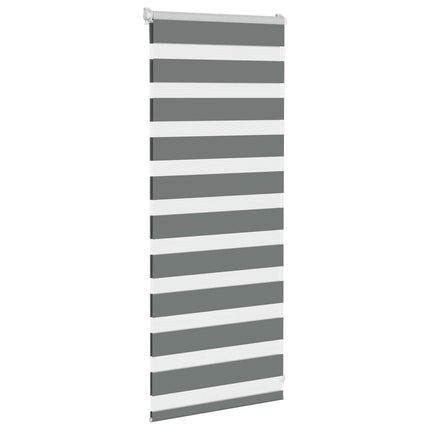 zebragardin mørkegrå 55x100 cm stofbredde 50,9 cm polyester