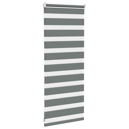 zebragardin mørkegrå 55x100 cm stofbredde 50,9 cm polyester
