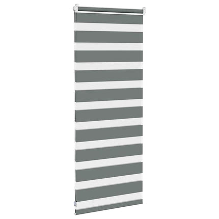 zebragardin mørkegrå 65x100 cm stofbredde 60,9 cm polyester