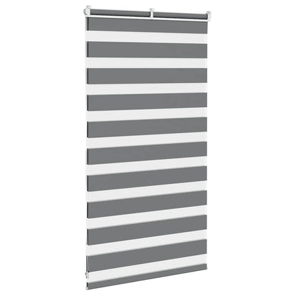 zebragardin mørkegrå 80x100 cm stofbredde 75,9 cm polyester