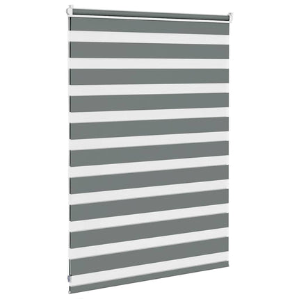 zebragardin mørkegrå 95x100 cm stofbredde 90,9 cm polyester