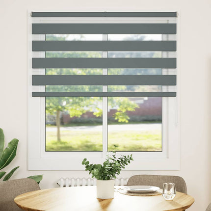 zebragardin mørkegrå 130x100 cm stofbredde 125,9 cm polyester