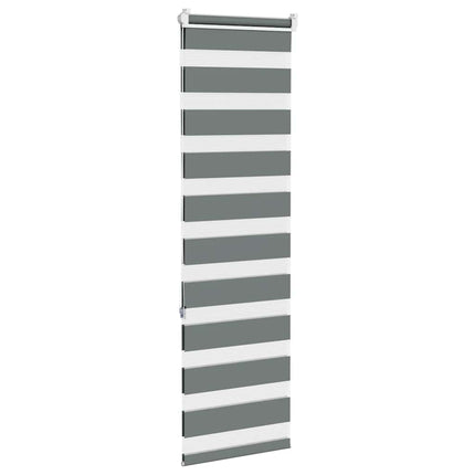 zebragardin mørkegrå 50x150 cm stofbredde 45,9 cm polyester