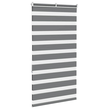 zebragardin mørkegrå 80x150 cm stofbredde 75,9 cm polyester
