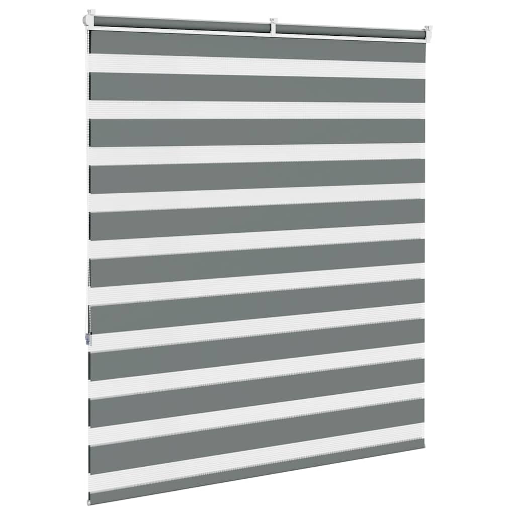 zebragardin mørkegrå 125x150 cm stofbredde 120,9 cm polyester