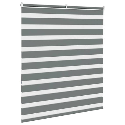 zebragardin mørkegrå 125x150 cm stofbredde 120,9 cm polyester
