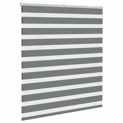 zebragardin mørkegrå 135x150 cm stofbredde 130,9 cm polyester