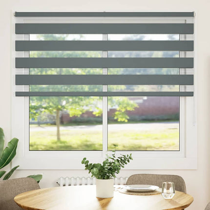 zebragardin mørkegrå 155x150 cm stofbredde 150,9 cm polyester