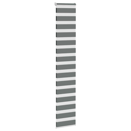 zebragardin mørkegrå 40x200 cm stofbredde 35,9 cm polyester