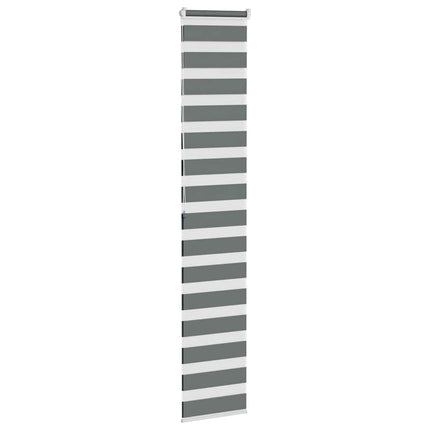zebragardin mørkegrå 50x200 cm stofbredde 45,9 cm polyester