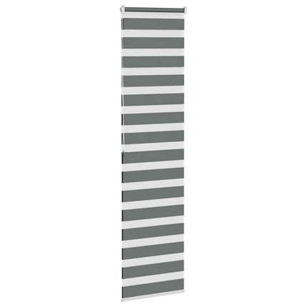 zebragardin mørkegrå 55x200 cm stofbredde 50,9 cm polyester