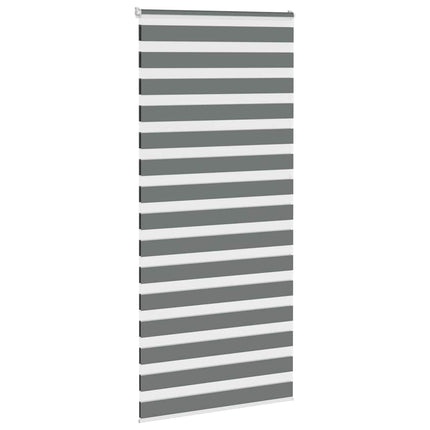 zebragardin mørkegrå 95x200 cm stofbredde 90,9 cm polyester