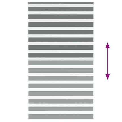 zebragardin mørkegrå 120x200 cm stofbredde 115,9 cm polyester