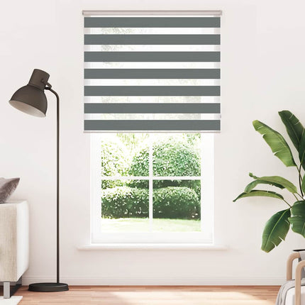 zebragardin mørkegrå 135x200 cm stofbredde 130,9 cm polyester