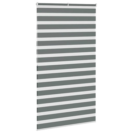 zebragardin mørkegrå 135x200 cm stofbredde 130,9 cm polyester