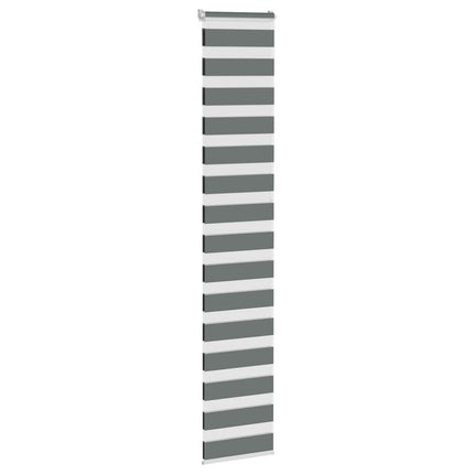 zebragardin mørkegrå 40x230 cm stofbredde 35,9 cm polyester
