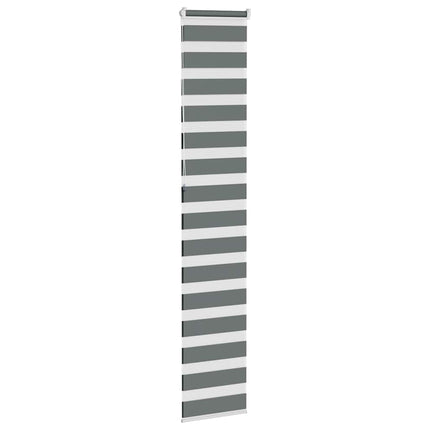 zebragardin mørkegrå 45x230 cm stofbredde 40,9 cm polyester